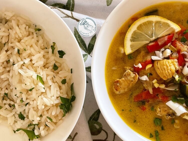 Supă curry cu pui și legume la oala sub presiune servire 5