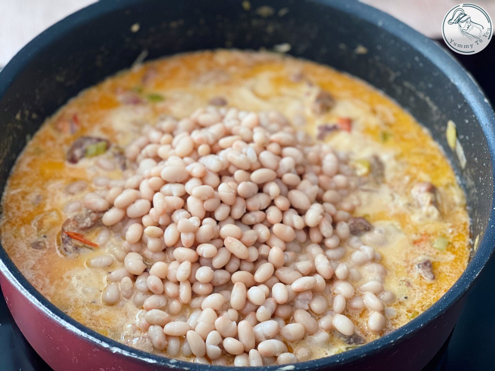 adaugare fasole alba