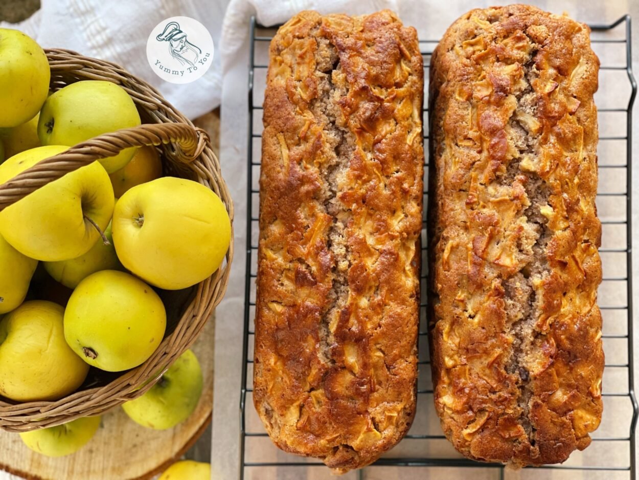 Chec pufos cu mere, nuci și ciocolată – rețetă simplă de casă