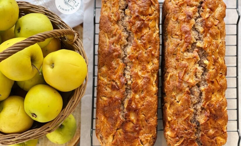 Chec pufos cu mere, nuci și ciocolată cover photo