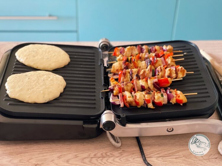 pancakes si frigarui pe grill