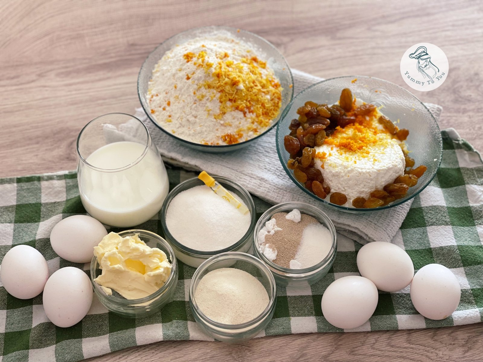 Pască cu brânză dulce și stafide ingrediente Pască cu brânză dulce și stafide ingrediente