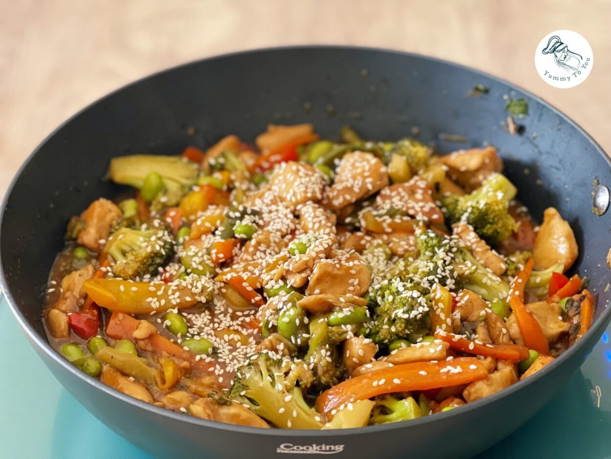 Chicken, Vegetable & Edamame Stir-Fry – Quick, Simple, and Flavorful Wok Recipe