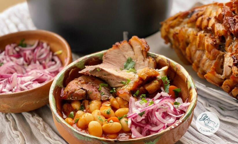 Fasole cu ciolan copt în bere la Air Fryer cover photo