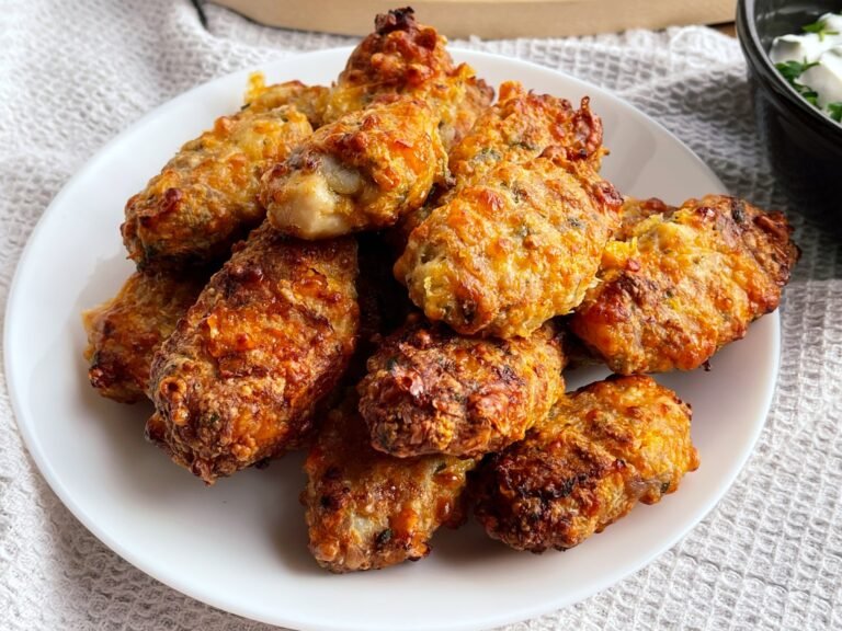 Easy Crispy Chicken Meatballs with Vegetables