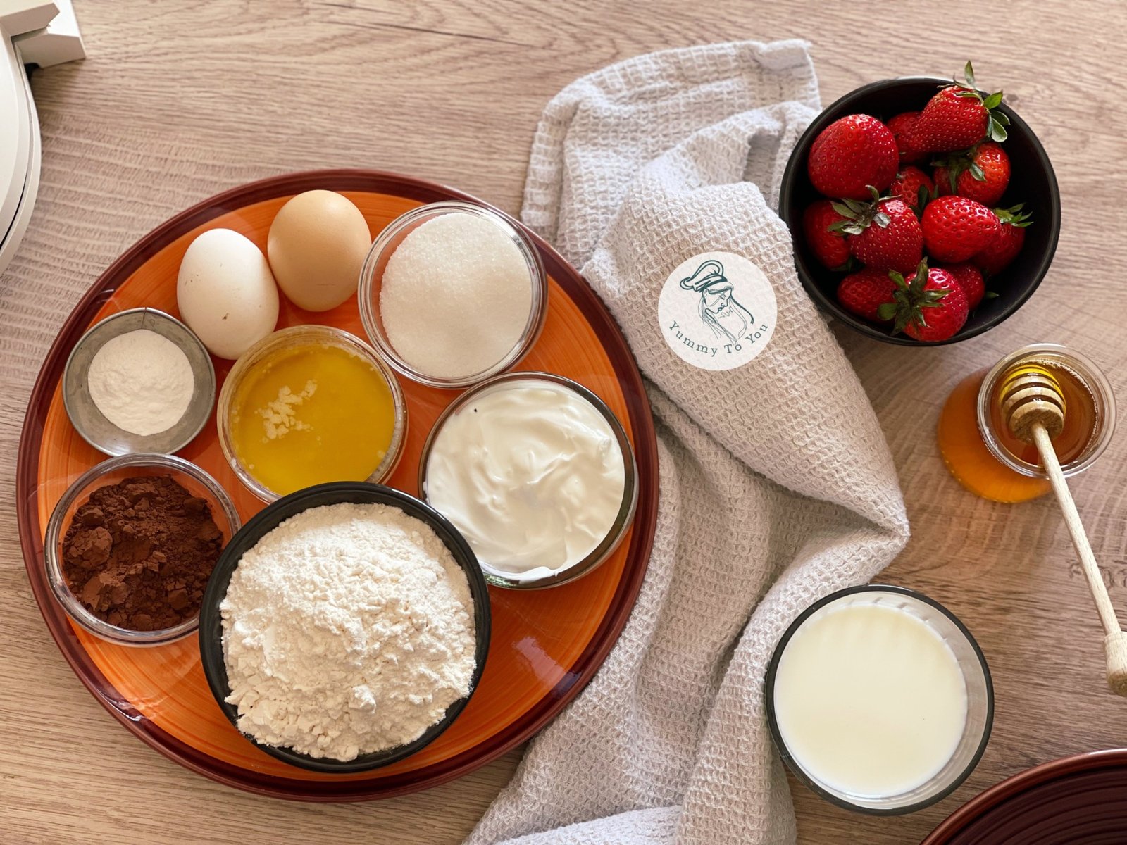 Gofre marmorate pufoase – rețetă simplă ingredienten