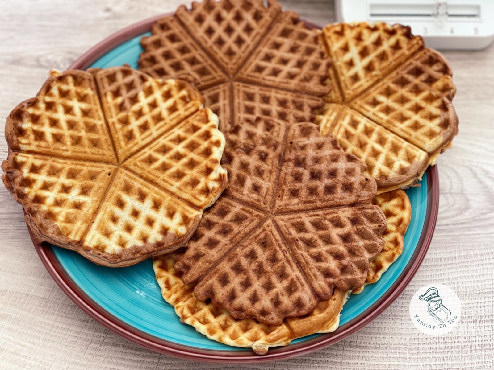 gofre marmorate dupa coacere