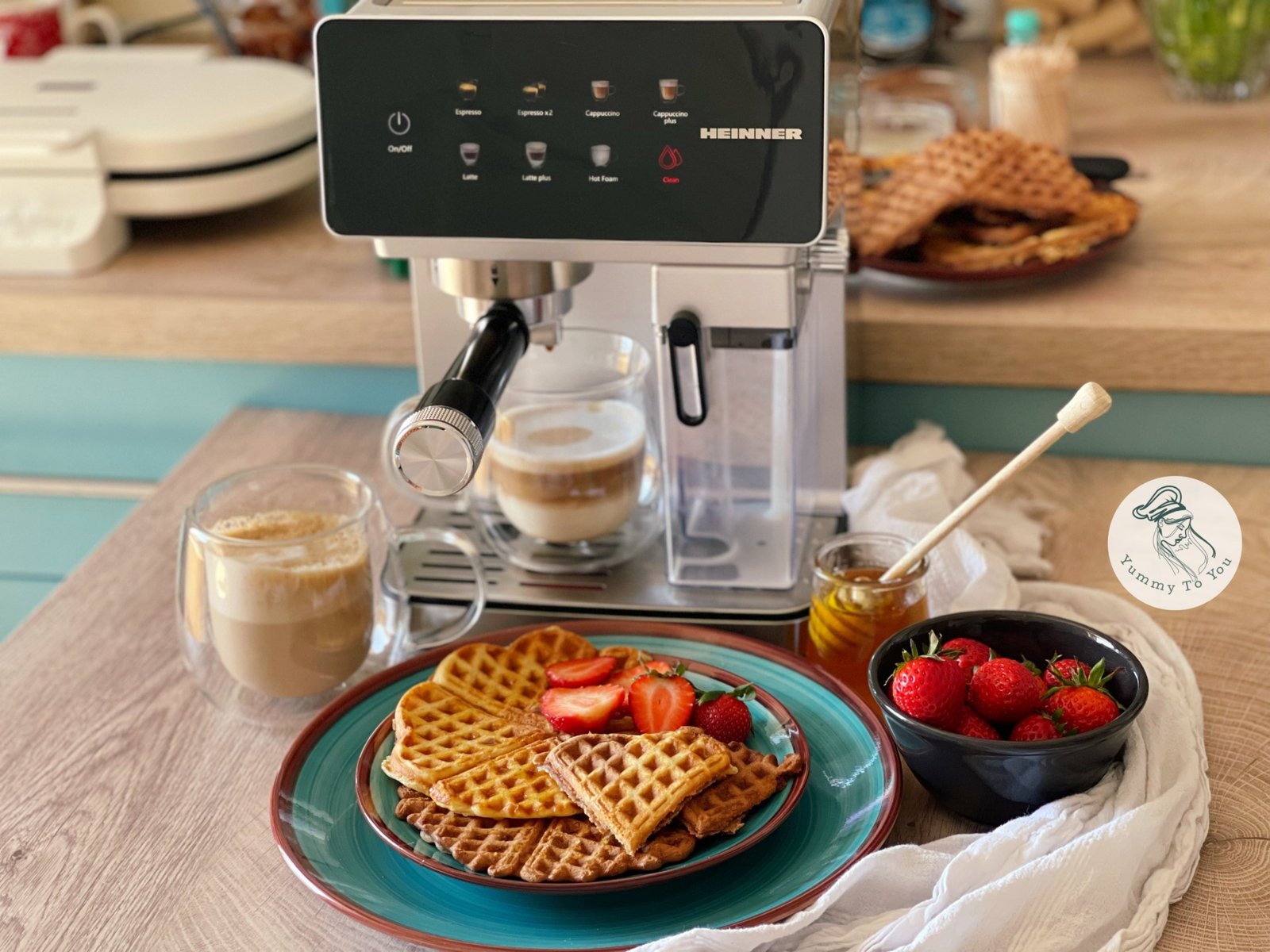 Gofre marmorate pufoase – rețetă simplă servire 3