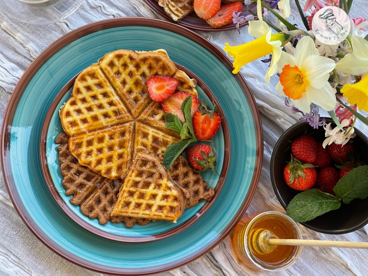 Fluffy marble waffles – an easy recipe for a delicious breakfast