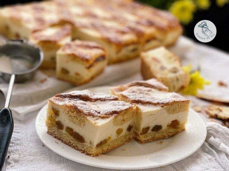 Sweet cheese and sour cream pie