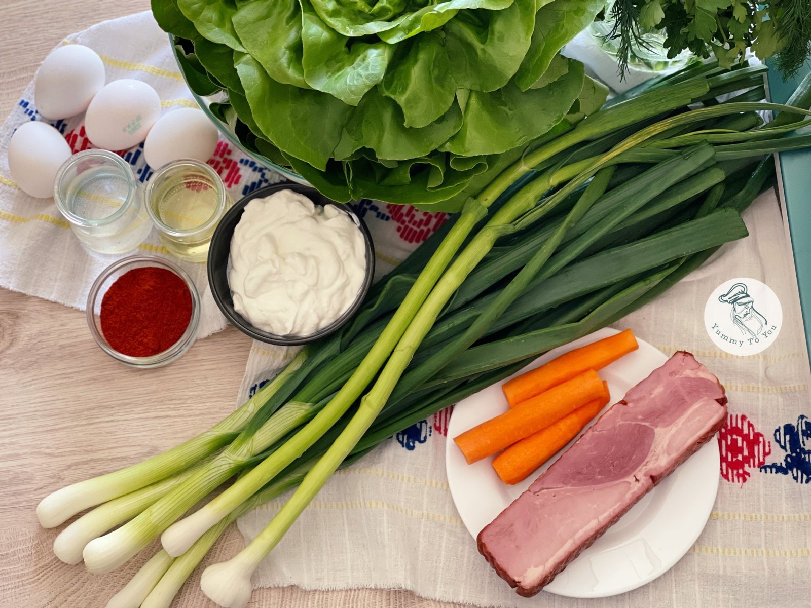 Ciorbă de salată verde cu papară (zamă)ningrediente