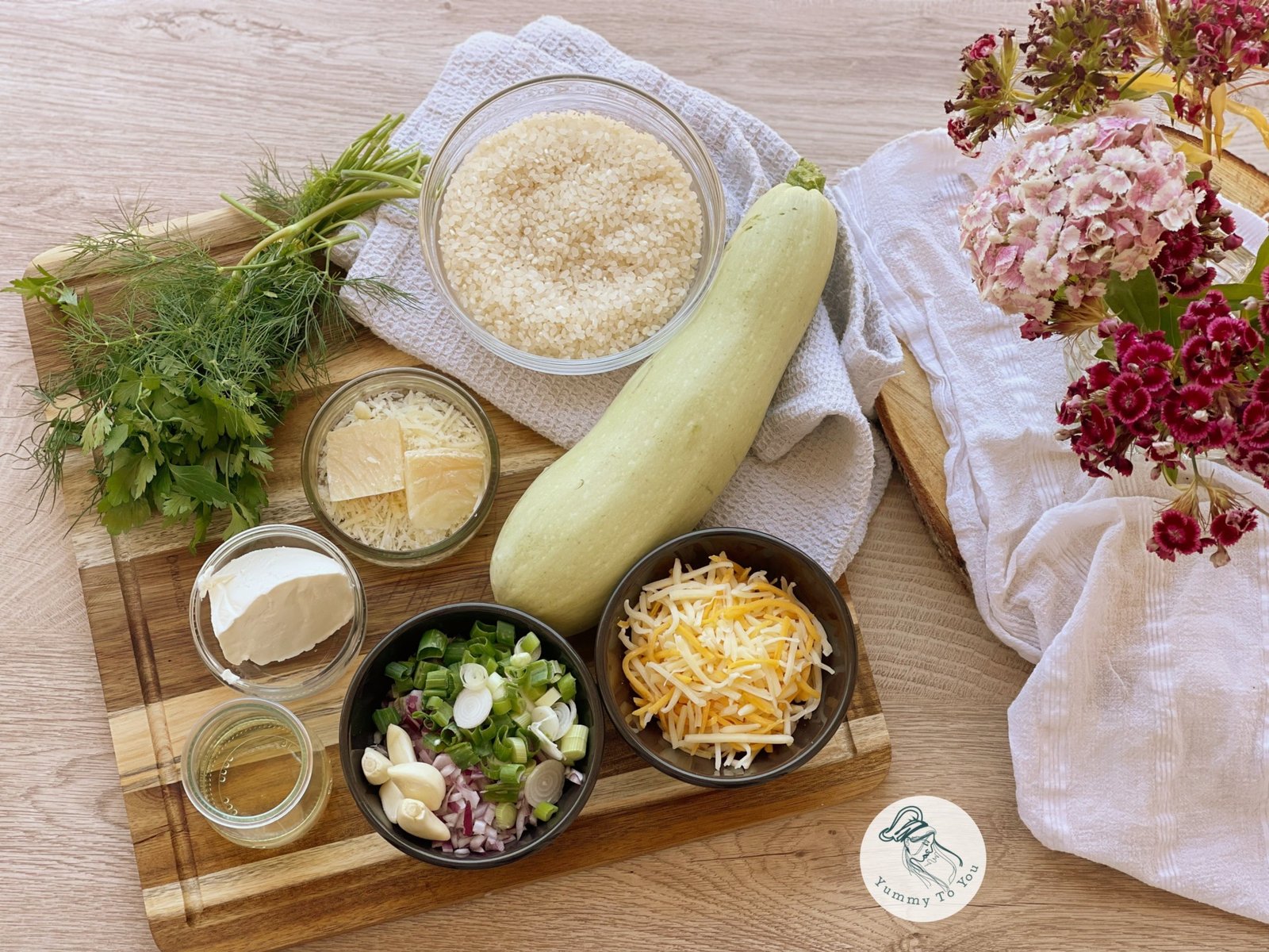 Orez cremos cu dovlecei ingrediente