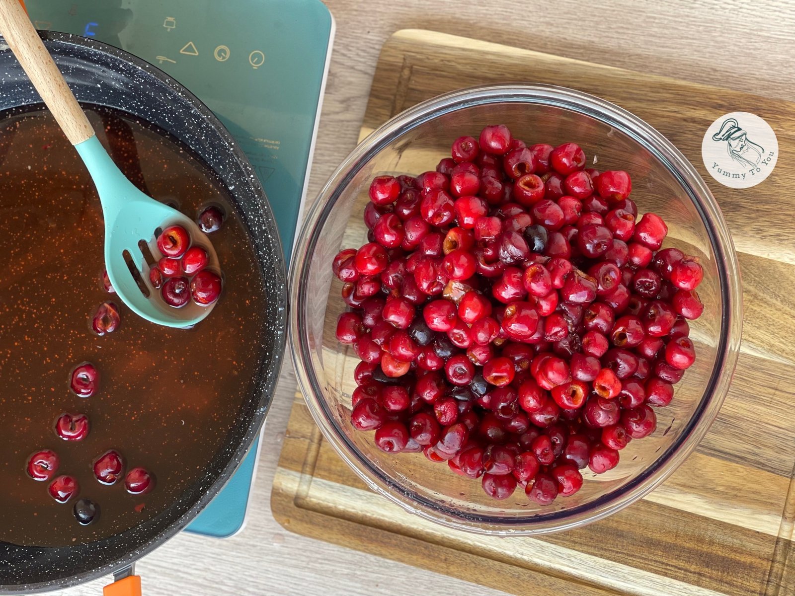 separere cirese de sirop dupa macerare 1 separere cirese de sirop dupa macerare 1