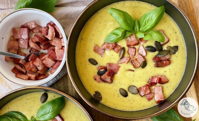 Supă cremă de dovlecei cu bacon crocant cover photo