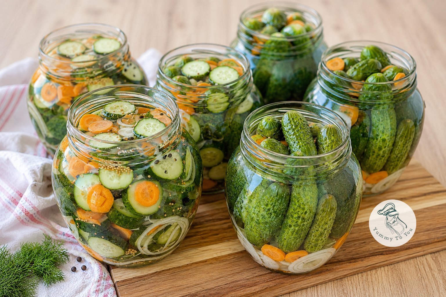 Pickled Cucumbers in Vinegar, My Mother’s Recipe – Crisp and Naturally Preserved