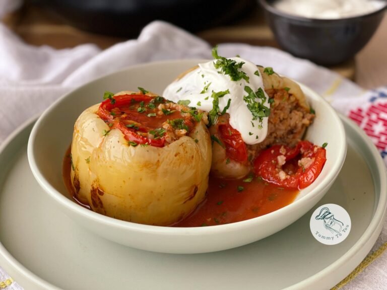 Stuffed Peppers with Meat and Rice