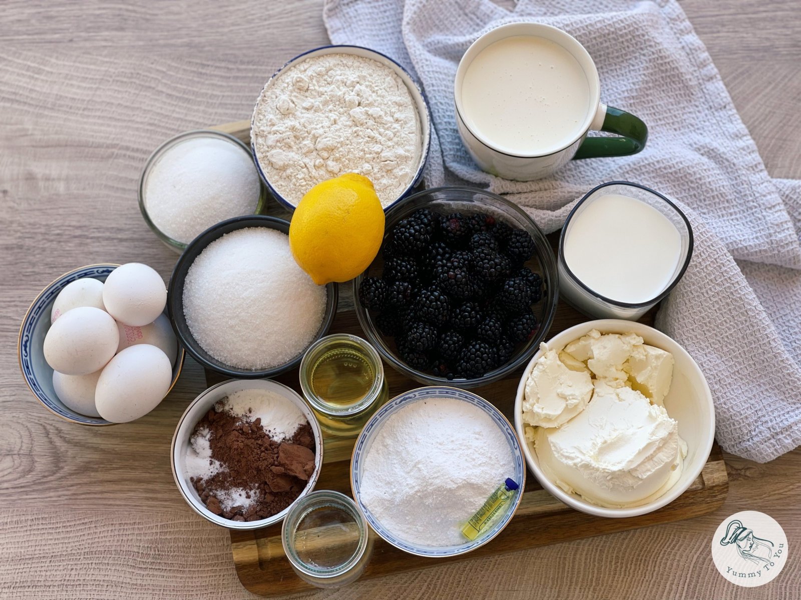 Prăjitură Duo cu mure ingrediente Prăjitură Duo cu mure ingredienten