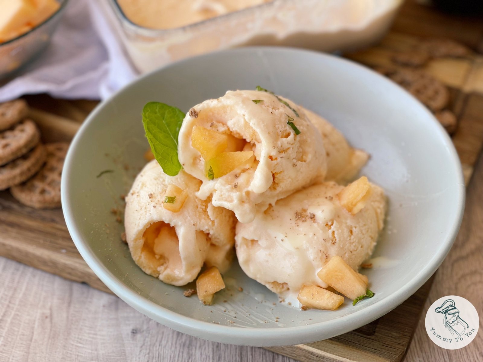 Înghețată cremoasă de pepene galben – fină, aromată și răcoritoare