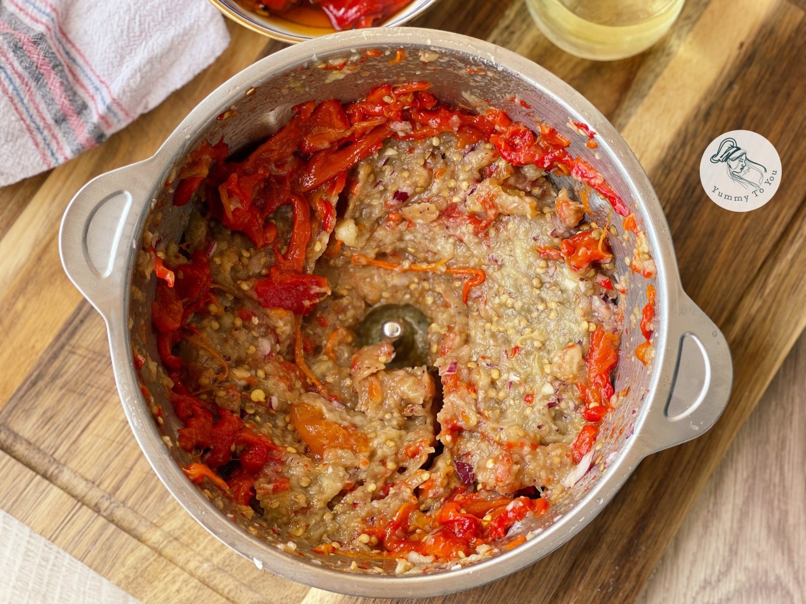 legume pentru salata , tocate