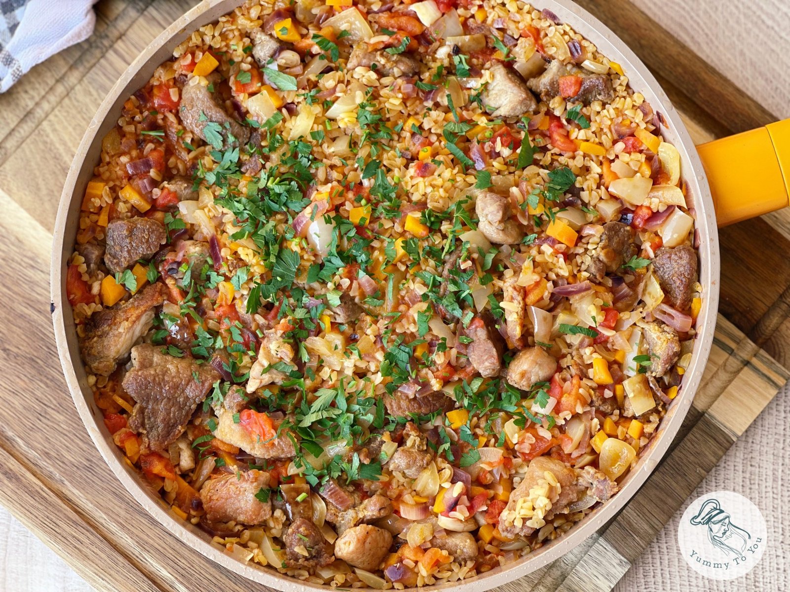 Pork and Bulgur with Golden-Browned Zucchini – An Easy, Flavorful Recipe