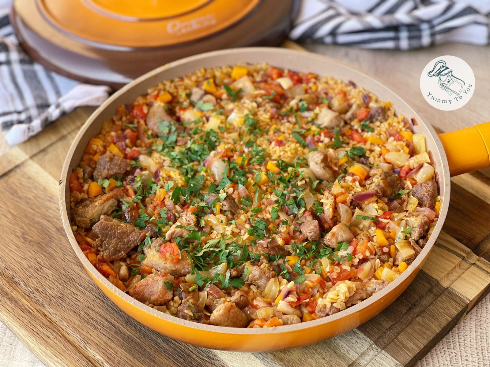 Bulgur cu carne de porc și dovlecel dupa gatire 2 Bulgur cu carne de porc și dovlecel dupa gatire 2