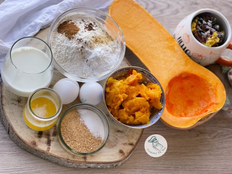 Gofre cu dovleac copt și caramel sărat ingrediente